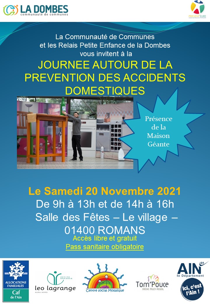 You are currently viewing Journée autour de la prévention des accidents domestiques – 20 Novembre 2021